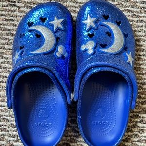 Blue Sparkle Disney Crocs